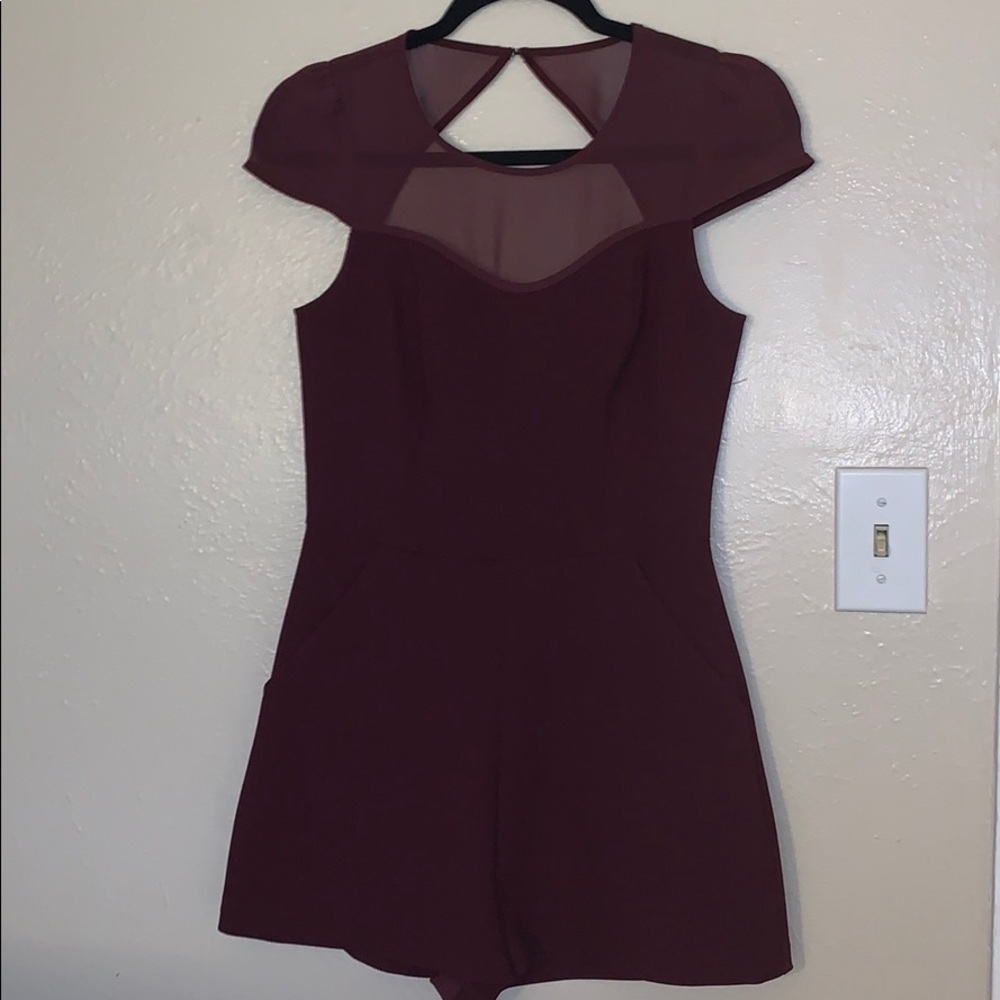 Dark purple Dressy Romper